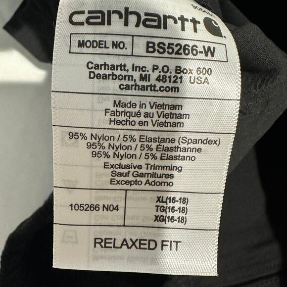 New without Tags! Carhartt Women's Force Relaxed Fit 5 Pocket Work Shorts - XL - Picture 8 of 10